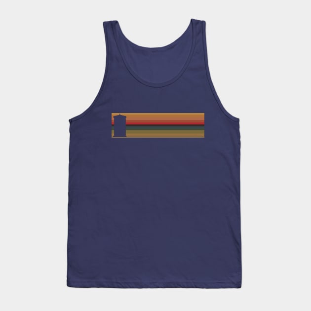 13th Doctor Rainbow Stripes - TARDIS cut out Tank Top by SOwenDesign